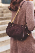 Sac en cuir velours effet tressé - LE MINI 24 - 1