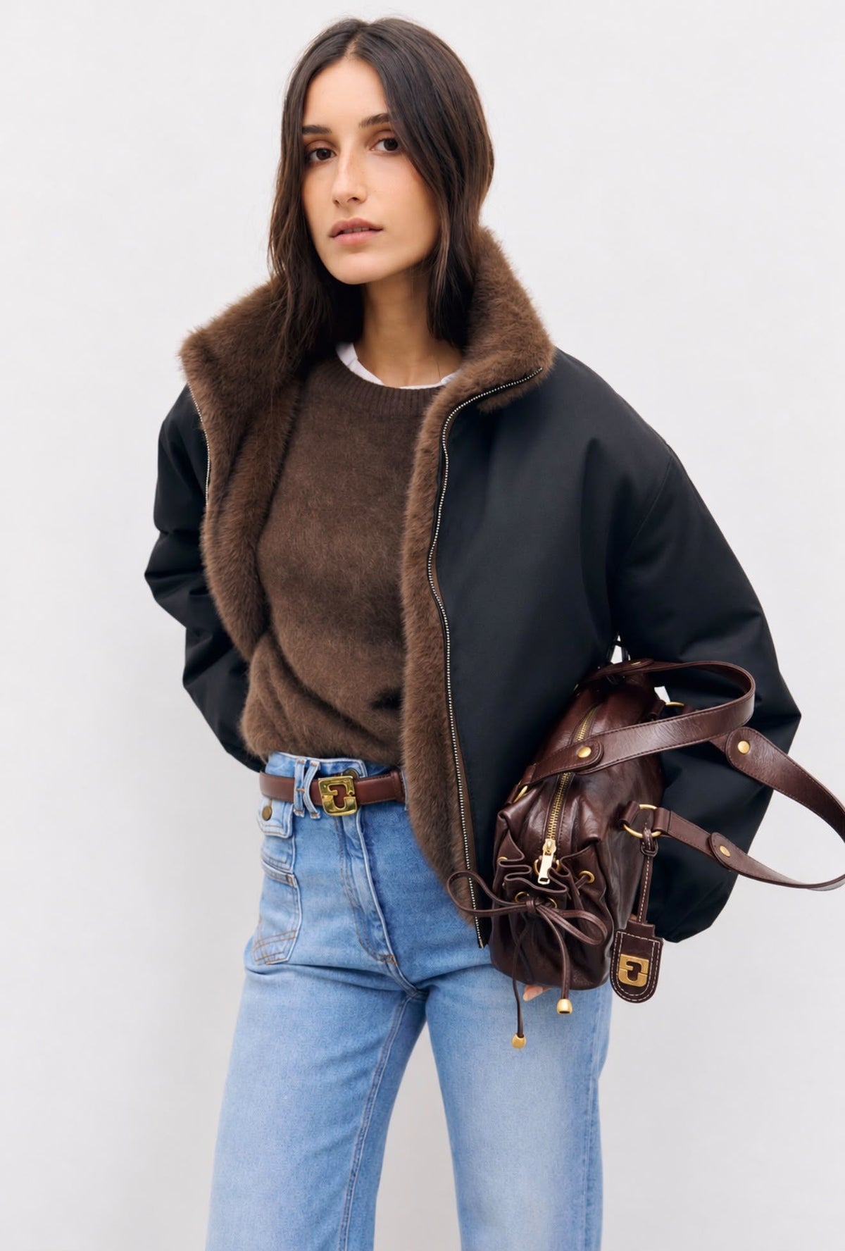 Parka courte fourrée et réversible - AURORA - 1