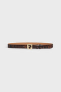 Ceinture signature en cuir effet python - LE LAUREN - 1