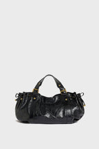 Sac à main en cuir effet froissé - 24H - 1