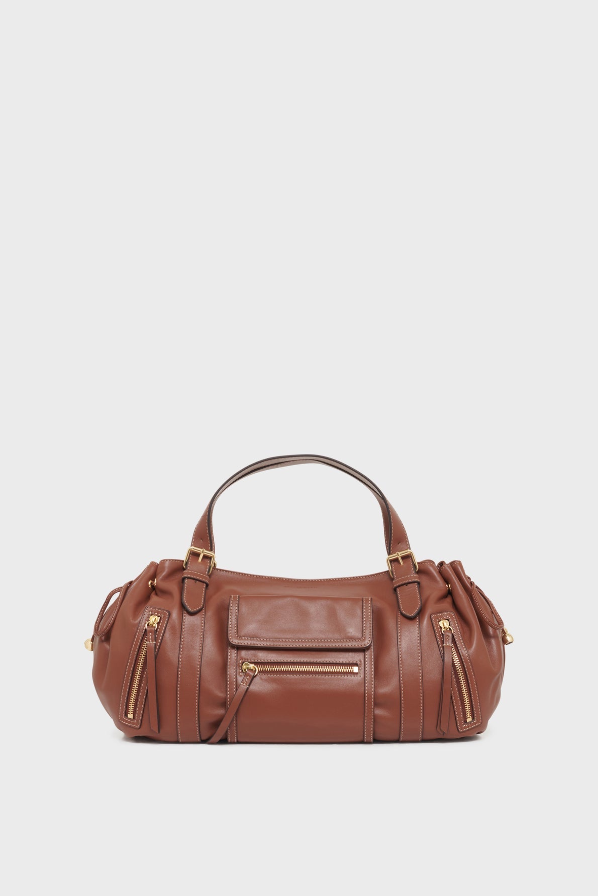 Sac à main en cuir avec poches zippées - ST GERMAIN - 1