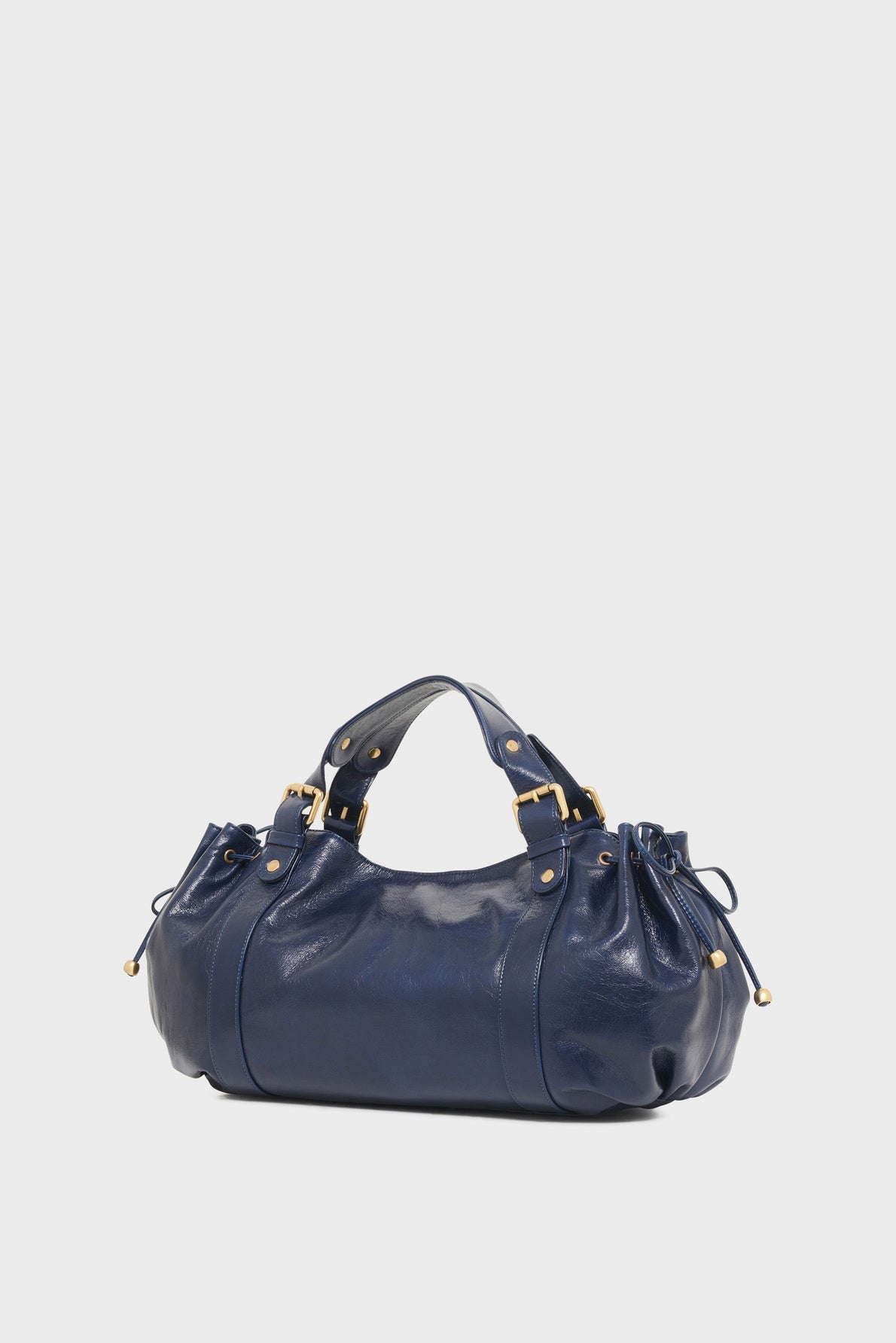 Sac à main en cuir effet froissé - 24H - 2