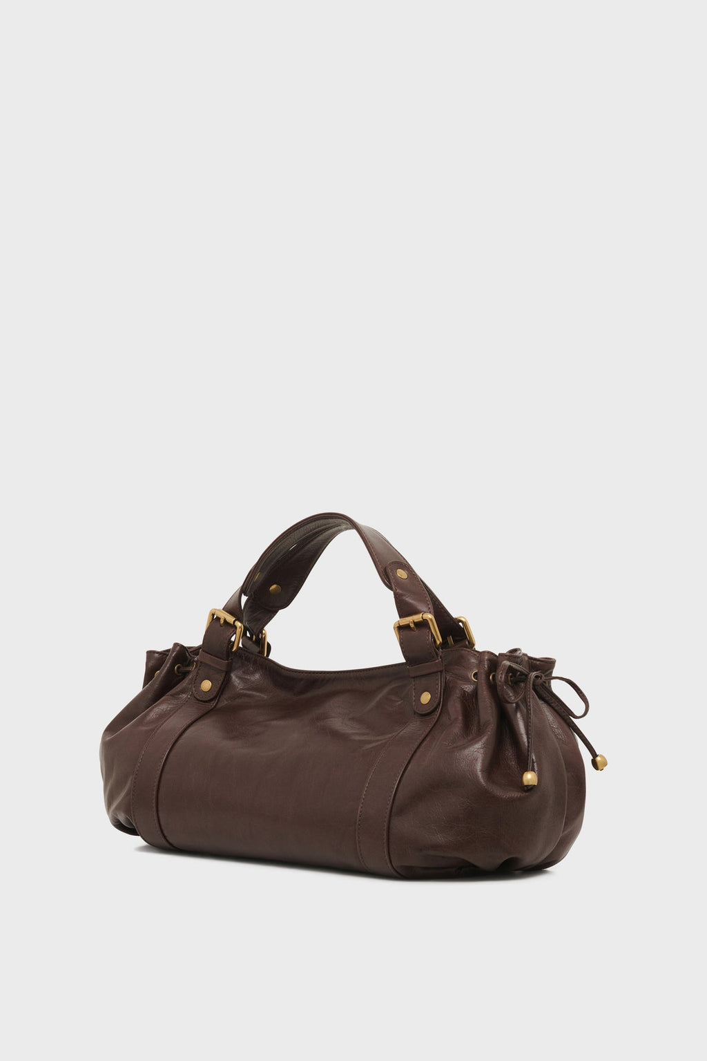 Sac à main en cuir effet froissé - 24H - 2