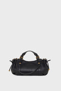Mini sac à main en cuir grainé intérieur métallisé– 12H - 1