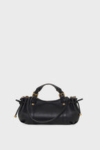 Mini sac à main en cuir grainé intérieur métallisé– 12H - 1