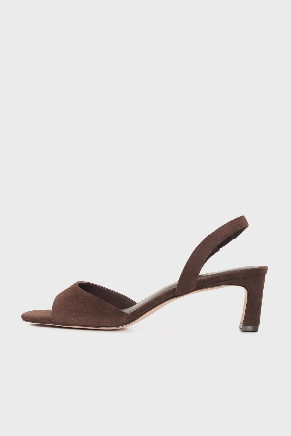Sandales à talon en cuir velours - CÔME - 1