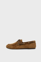 Chaussures bateau en cuir velours - ONDINE - 1