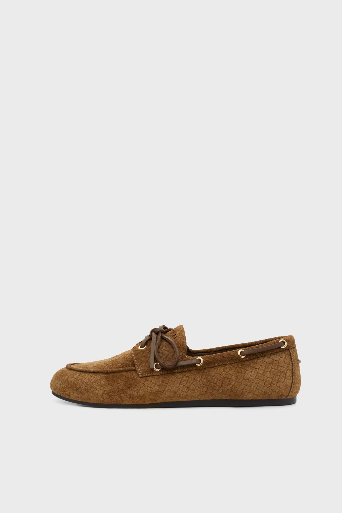 Chaussures bateau en cuir velours - ONDINE - 1