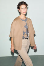 Manteau court réversible en laine fine - PRISSY - 2