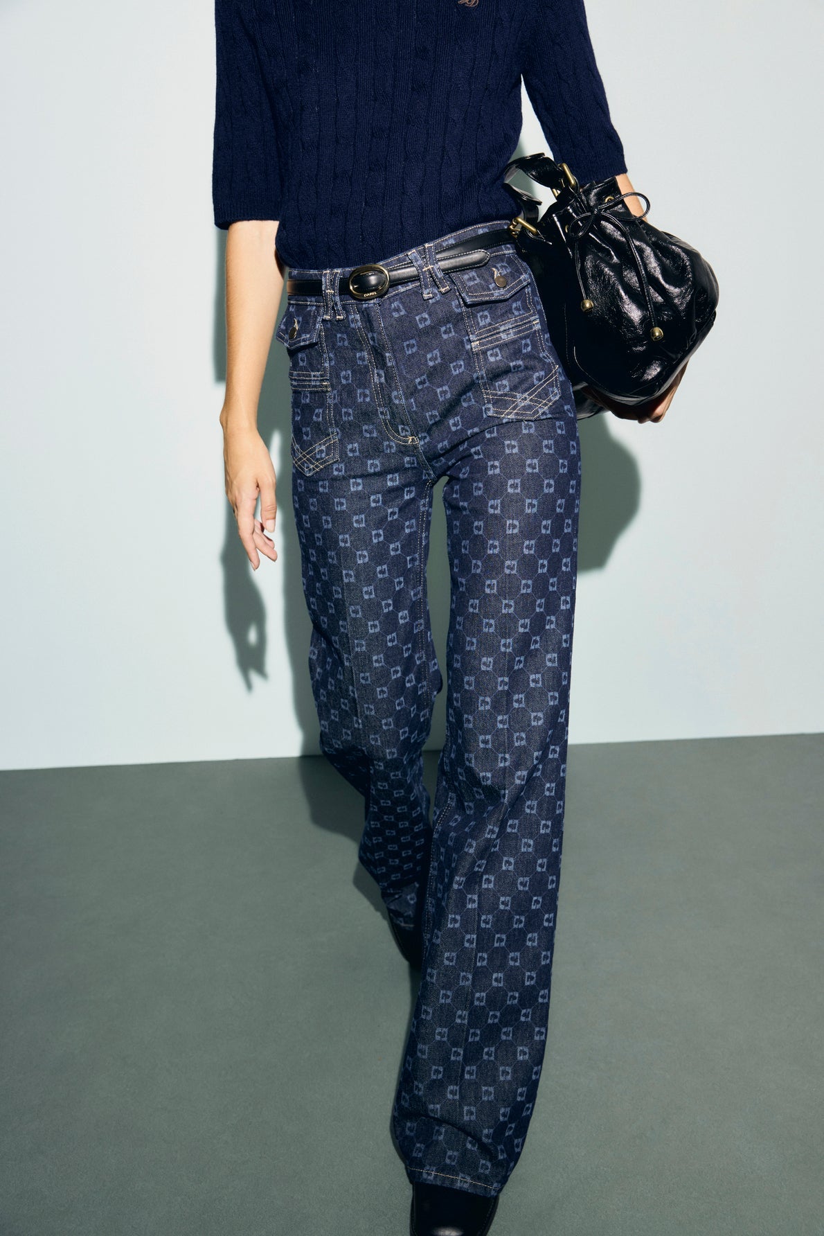 Jean flare à monogramme - ANNA - 2