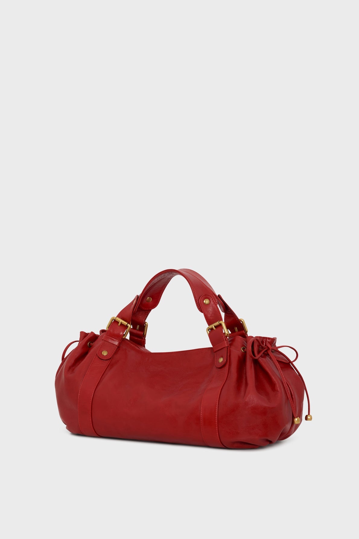 Sac à main en cuir effet froissé - 24H - 2