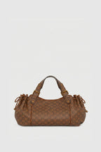 Sac à mainen toile enduite monogrammée et cuir - 24H - 2