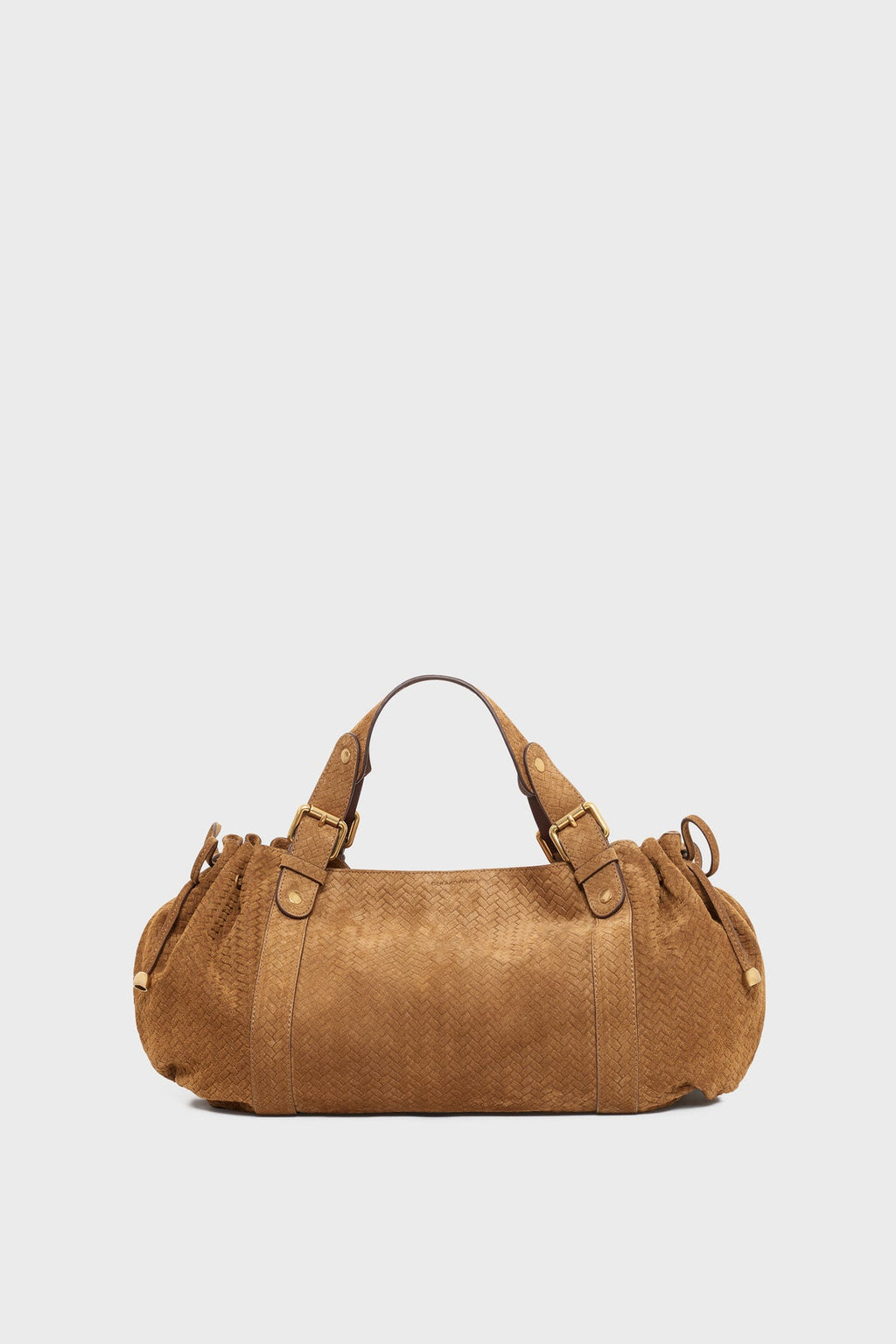 Sac à main en cuir velours effet tressé - 24H - 1