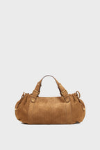 Sac à main en cuir velours effet tressé - 24H - 1