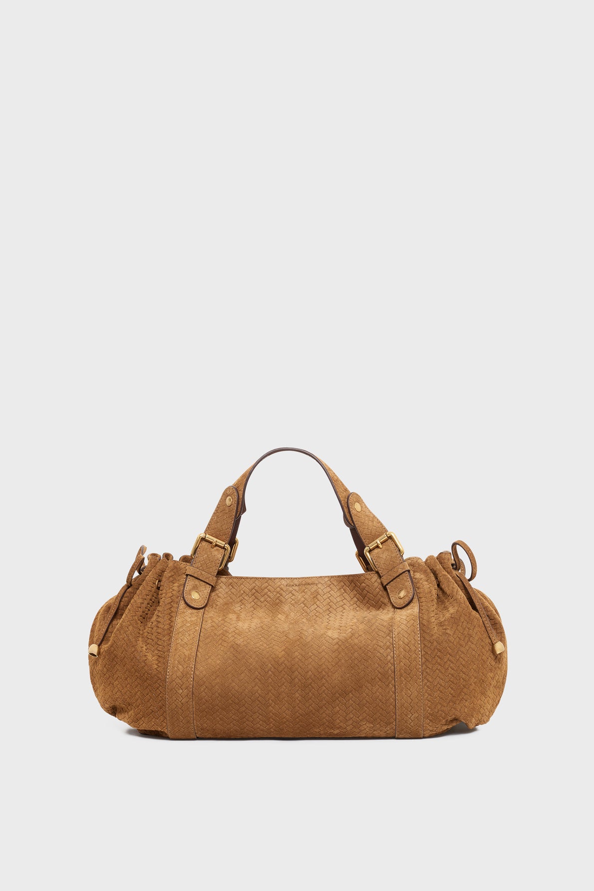 Sac à main en cuir velours effet tressé - 24H - 1