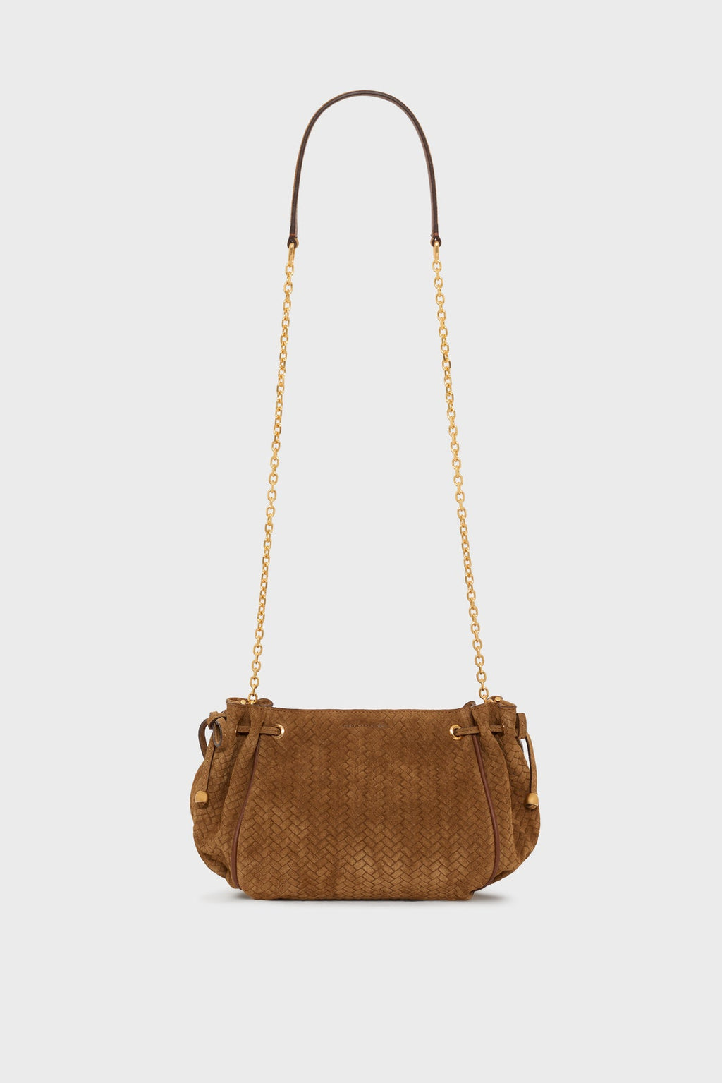 Sac en cuir velours effet tressé - LE MINI 24 - 1