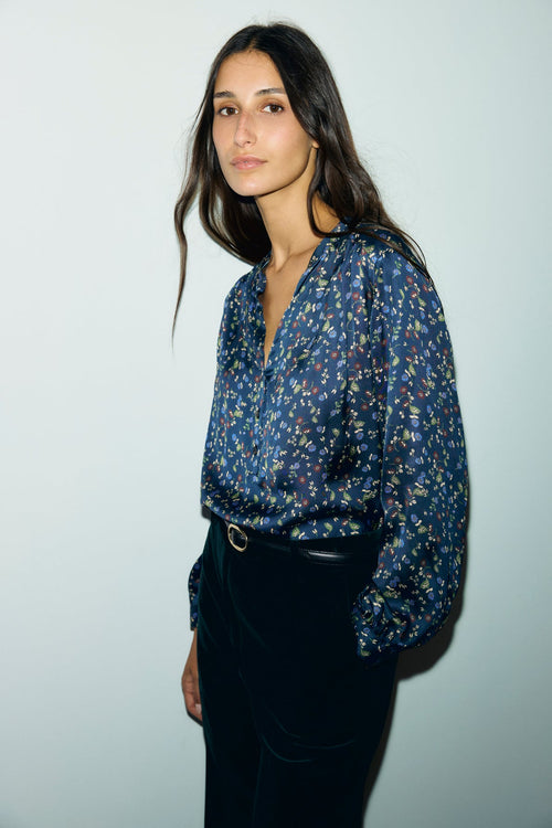 Blouse à fleurs champêtres - LOLITA - 1