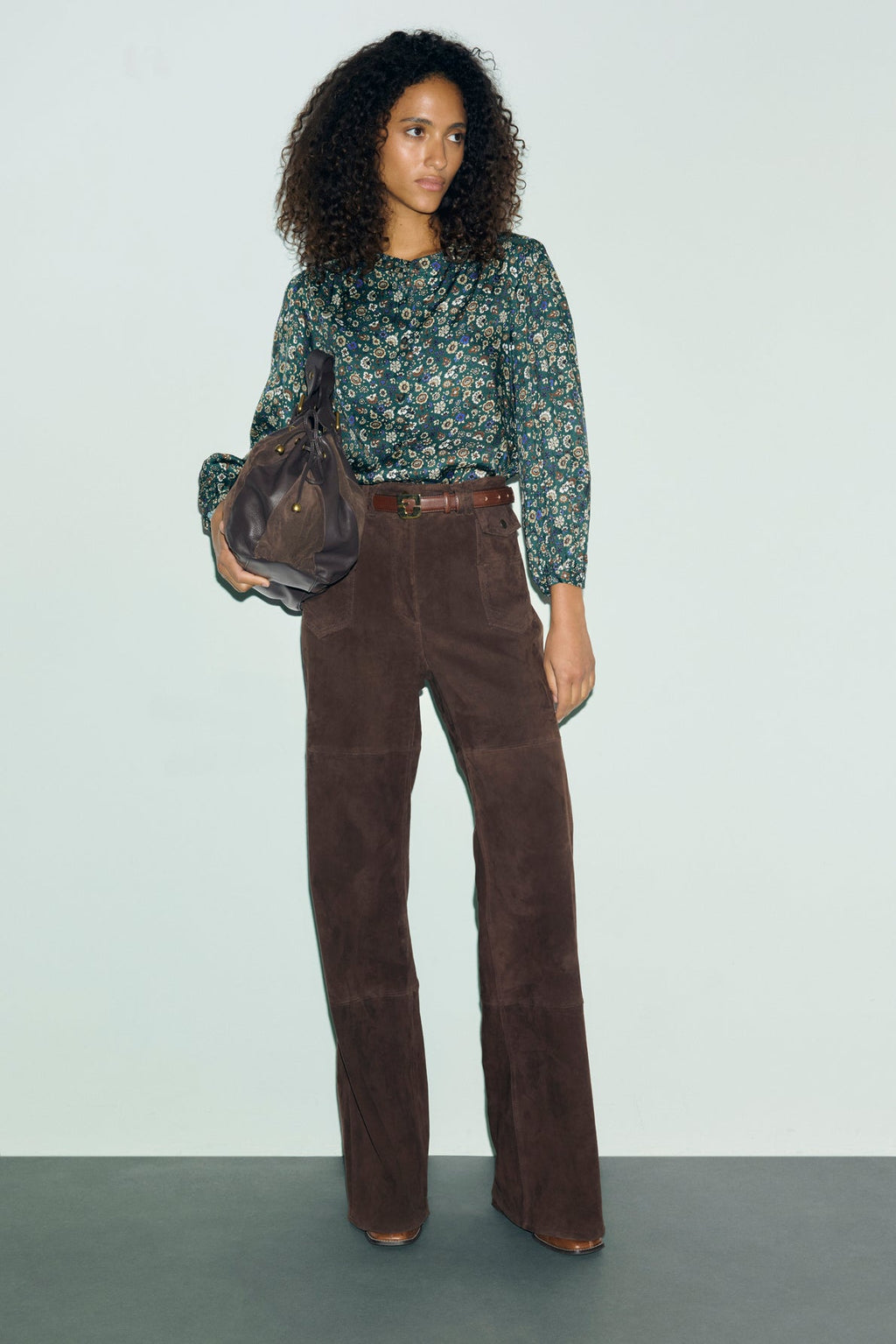Chemise satinée à fleurs - LONI - 2