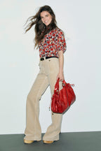 Blouse fleurie à volants - LIV - 2