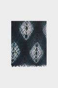 Echarpe tie and dye en laine fine - SINA - 1