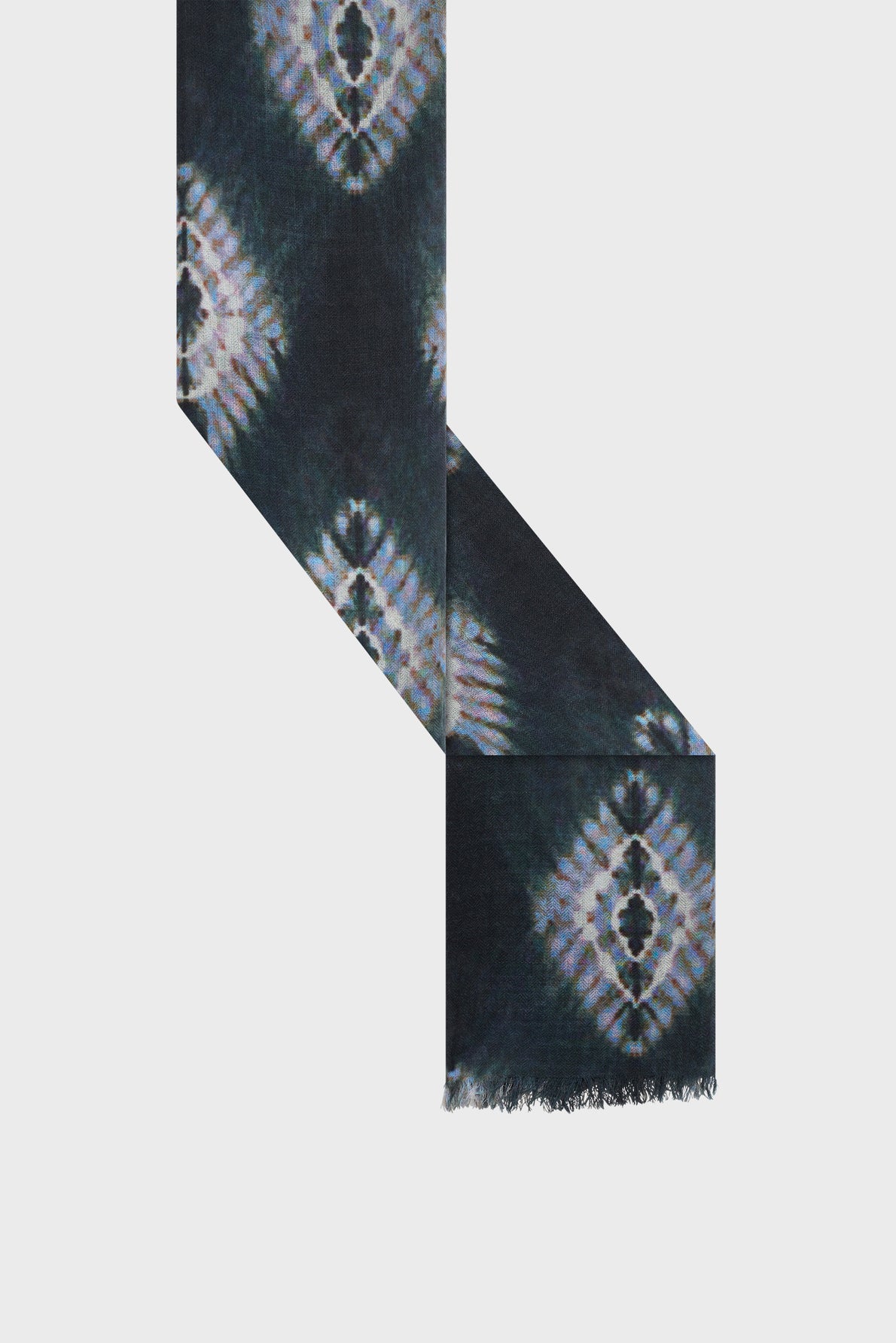 Echarpe tie and dye en laine fine - SINA - 2