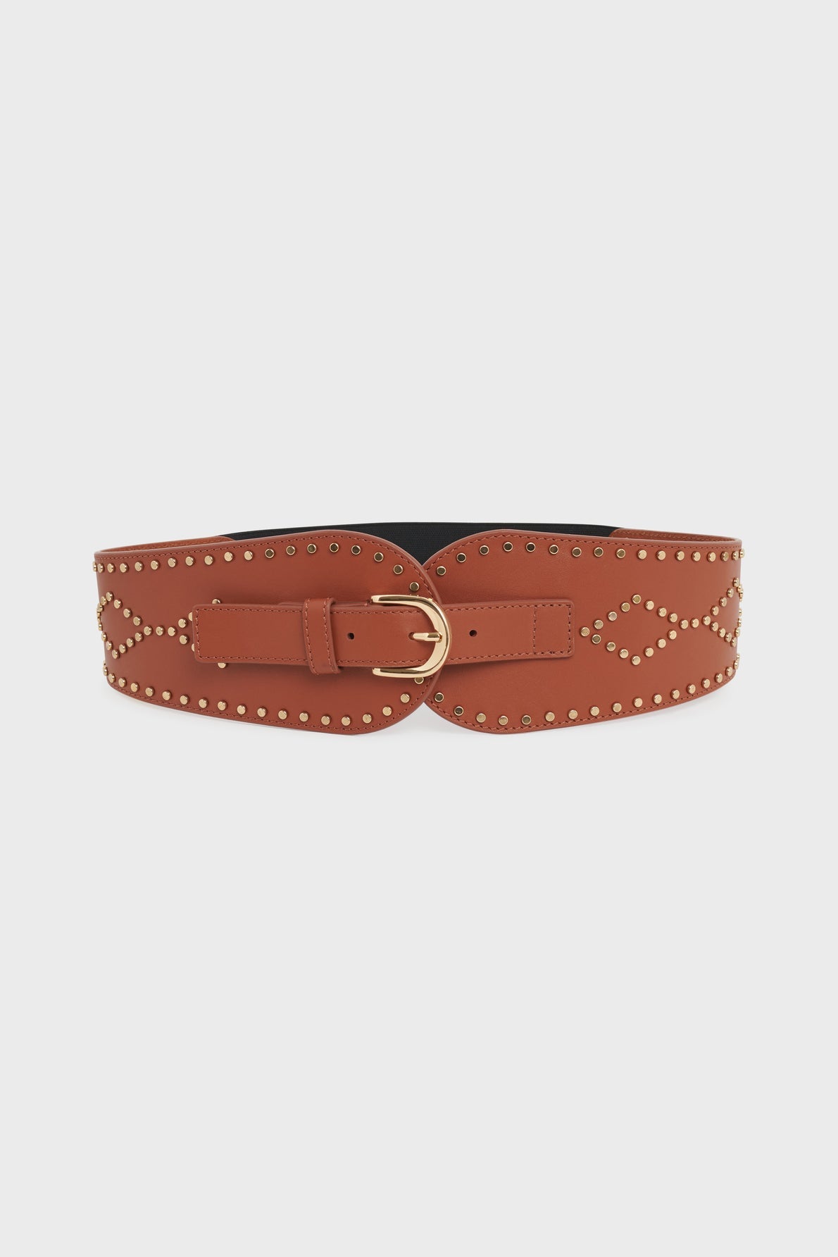 Ceinture corset en cuir - OLYMPE STUDS - 1