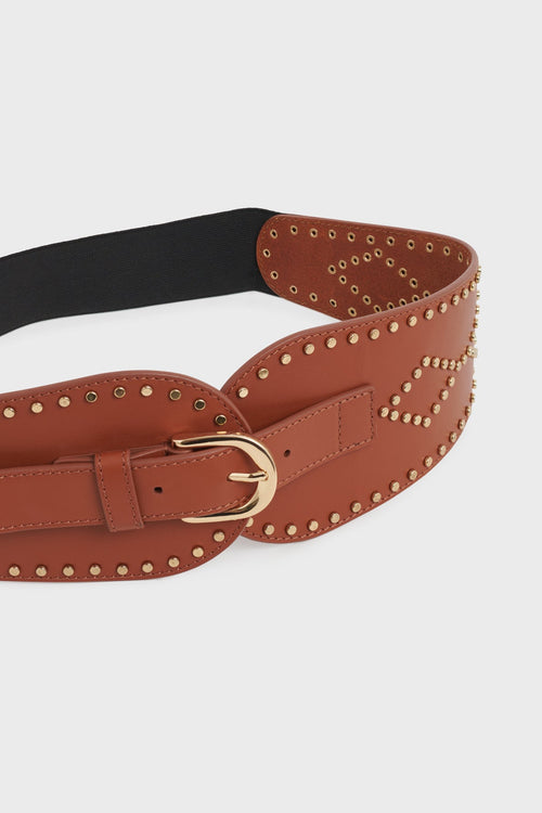 Ceinture corset en cuir - OLYMPE STUDS - 2