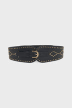 Ceinture corset en cuir - OLYMPE STUDS - 1