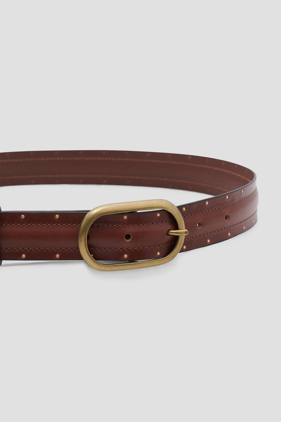 Ceinture en cuir avec clous - HONORE - 2