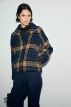 Manteau court à carreaux - ALMY - 1