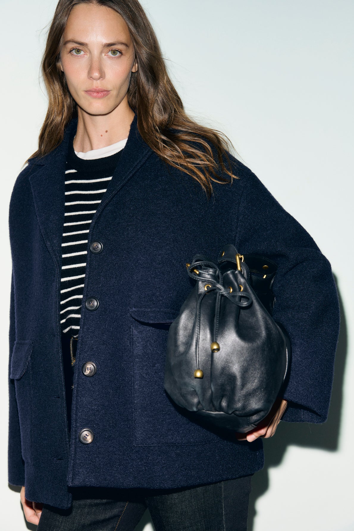 Manteau court en laine vierge - ALON - 1