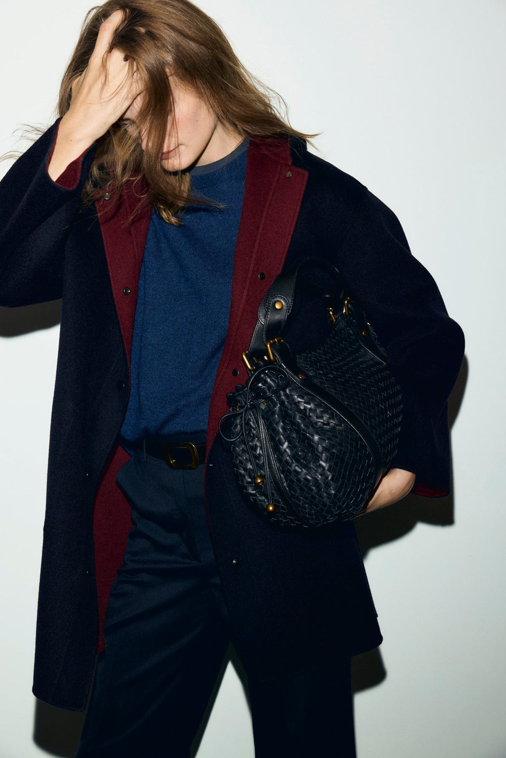 Manteau en laine réversible à capuche - ALEY - 2