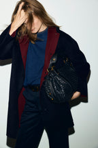 Manteau en laine réversible à capuche - ALEY - 2