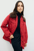 Parka cintrée à col en fausse fourrure - ANTMER - 1