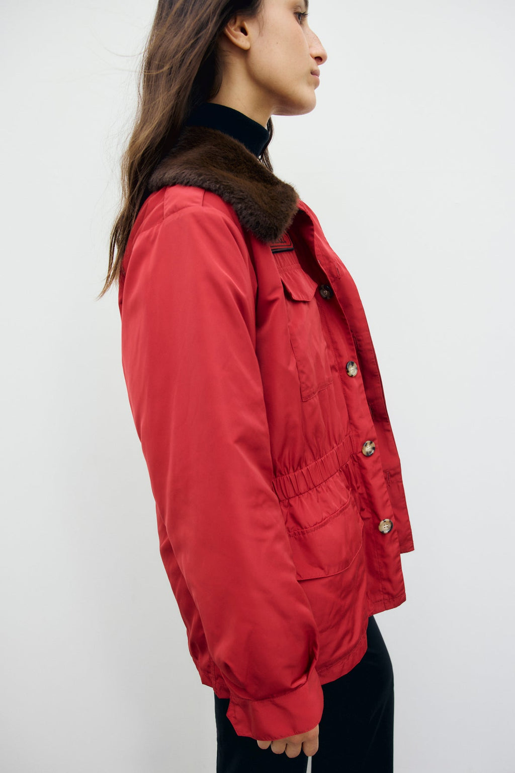 Parka cintrée à col en fausse fourrure - ANTMER - 2