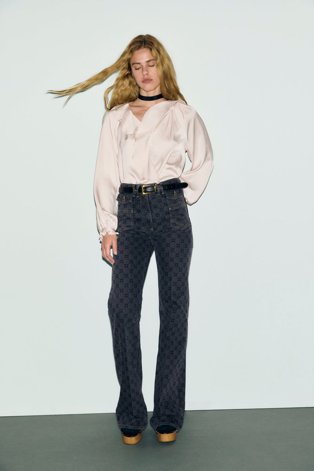 Jean flare à monogramme - ANNA - 2