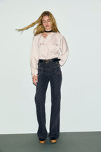 Jean flare à monogramme - ANNA - 2