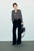 Pantalon large de tailleur en velours - MYA - 1