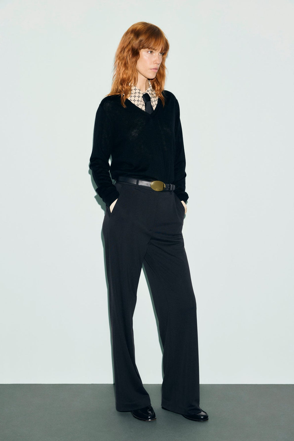 Pantalon large de tailleur en jersey - MADA - 1