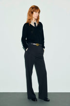 Pantalon large de tailleur en jersey - MADA - 1