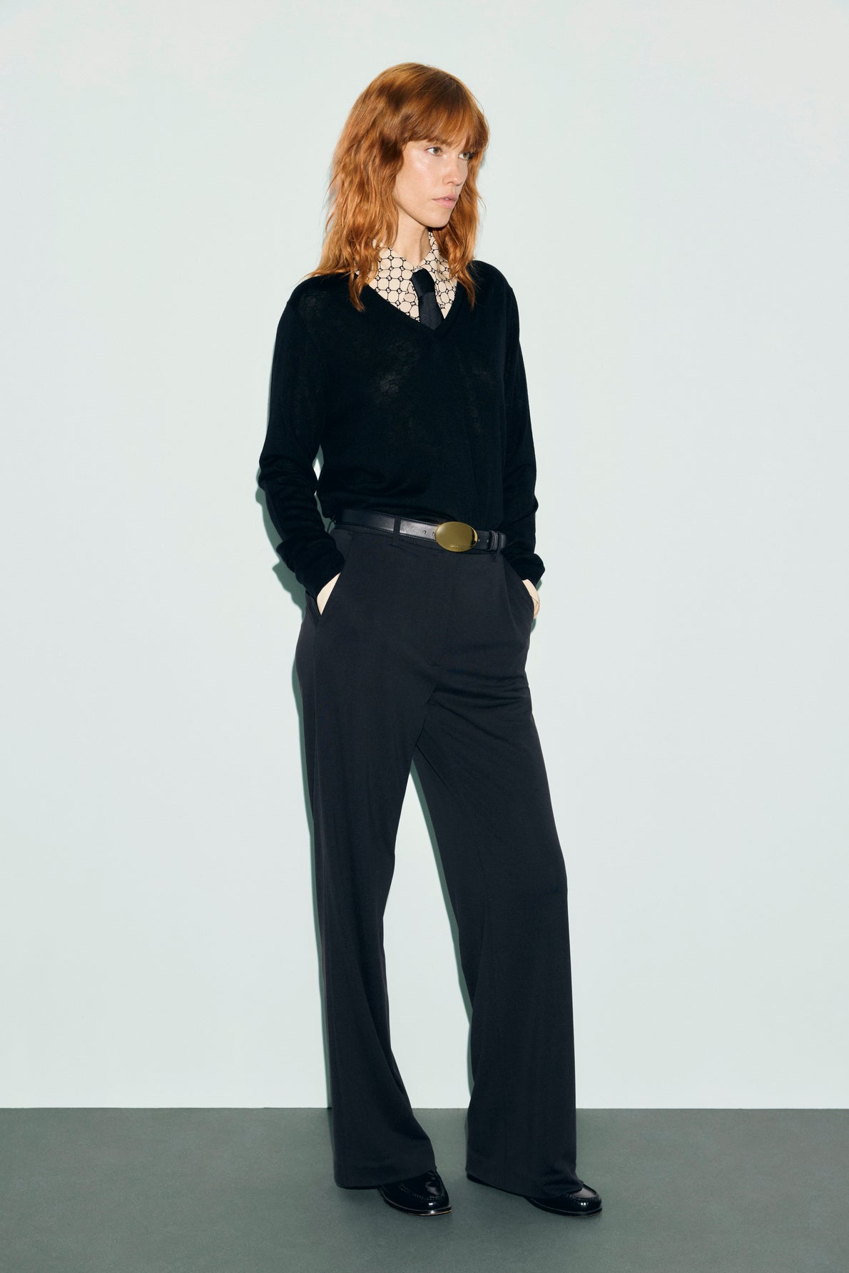 Pantalon large de tailleur en jersey - MADA - 1