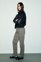 Pantalon slim Pied de poule - MADIE - 1