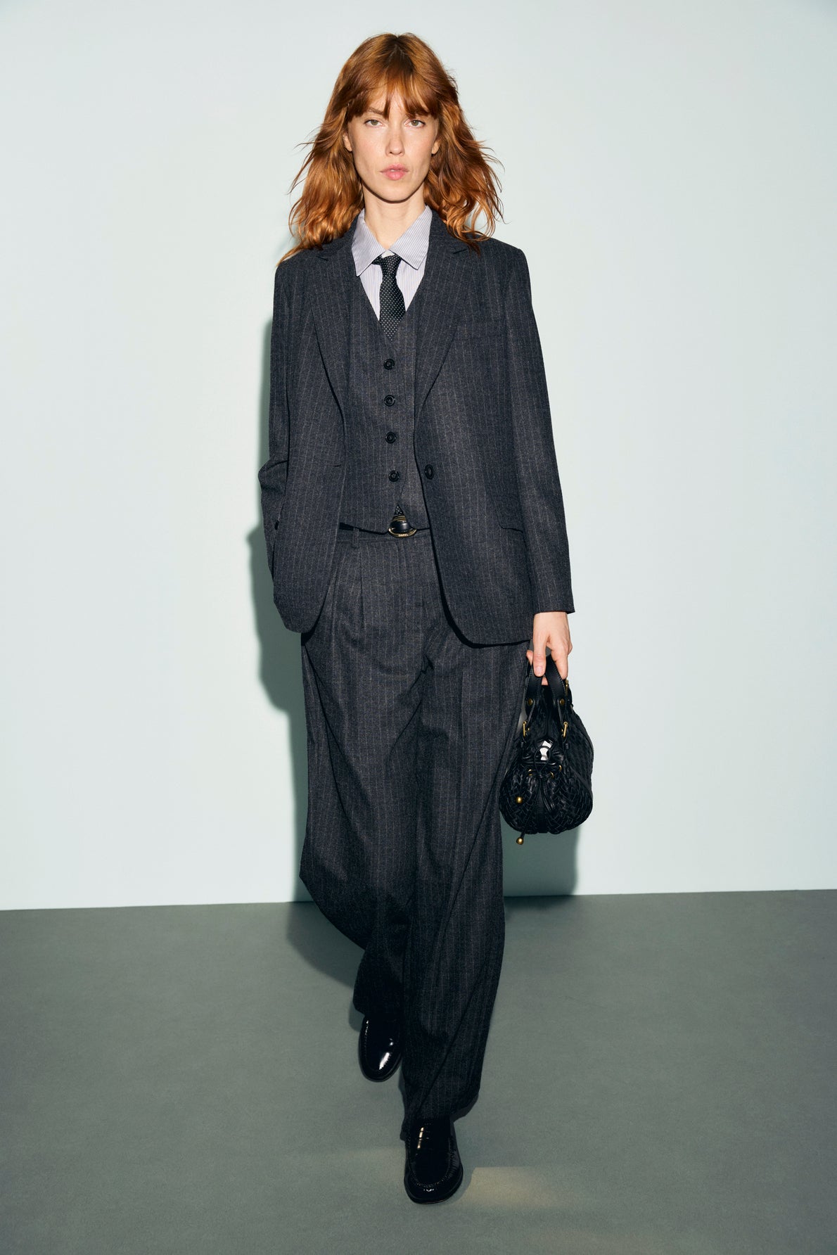 Pantalon en flanelle rayée - MINI - 2