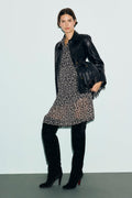 Robe courte imprimé bicolore - CELEST - 1
