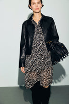 Robe courte imprimé bicolore - CELEST - 2