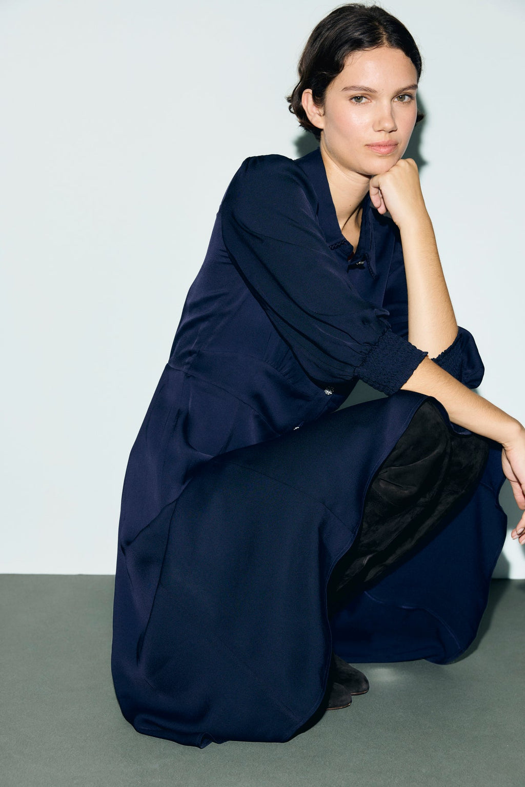 Robe cintrée à boutons en strass - CIEL - 1