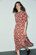Robe midi cintrée fleurie - COCO - 1