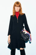 Robe volantée à zip doré - CARLA - 1