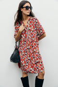 Robe courte fleurie - COLLE - 1