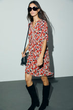 Robe courte fleurie - COLLE - 2